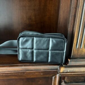 Amanda Uprichard Black Quilted Belt Bag